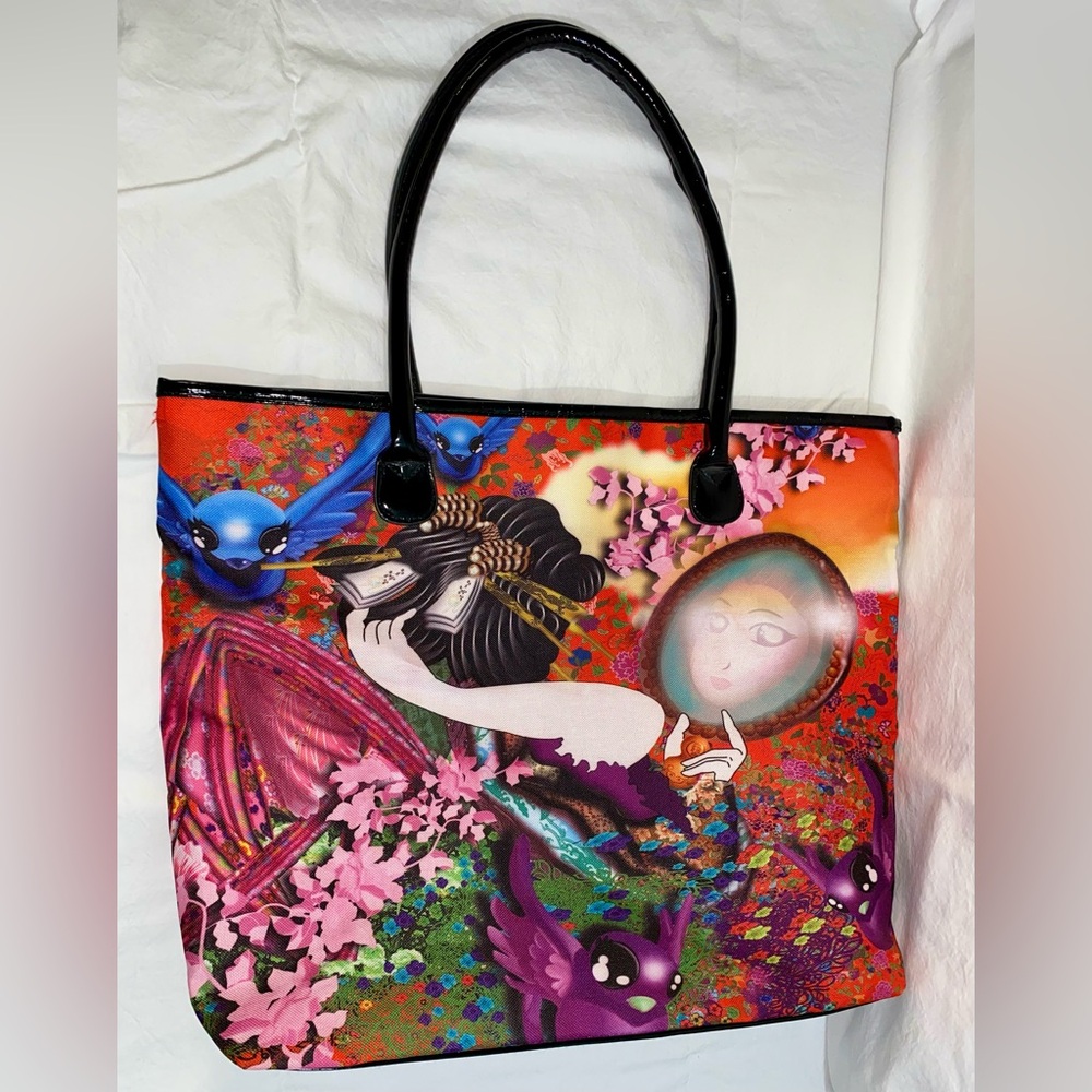 Ed Hardy Tote Purse… 19 X 15 Without The Handles… New Never Used